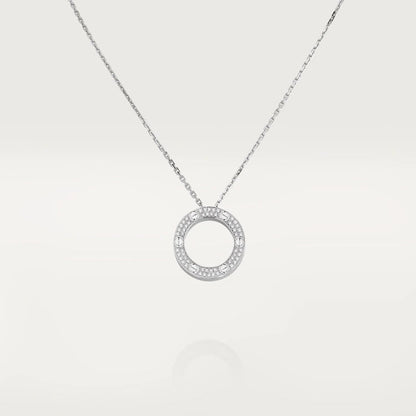 [⭐Sparkve]LOVE NECKLACE ADJUSTABLE SILVER
