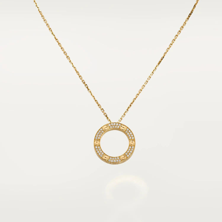 [⭐Sparkve]LOVE NECKLACE ADJUSTABLE ROSE GOLD