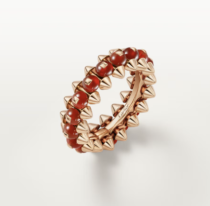 [⭐Sparkve]CLASH ELEGANT ROSE GOLD RING FEATURING NATURAL AGATE