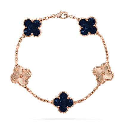 [⭐Sparkve]CLOVER 5 MOTIF PIETERSITE BRACELET COLLECTION