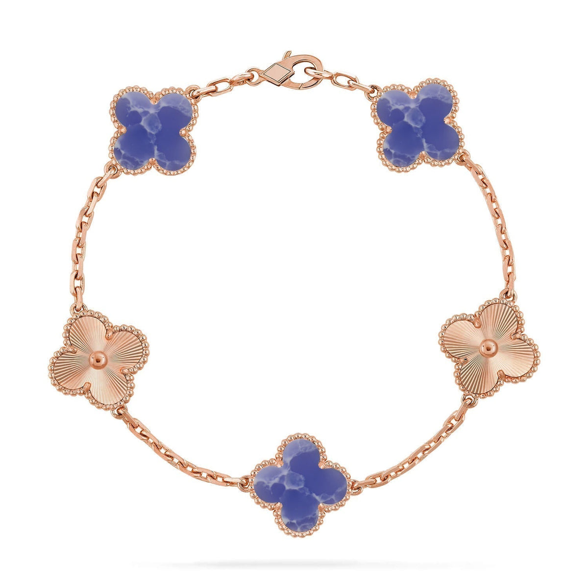 [⭐Sparkve]CLOVER 5 MOTIF BLUE VEINS BRACELET COLLECTION