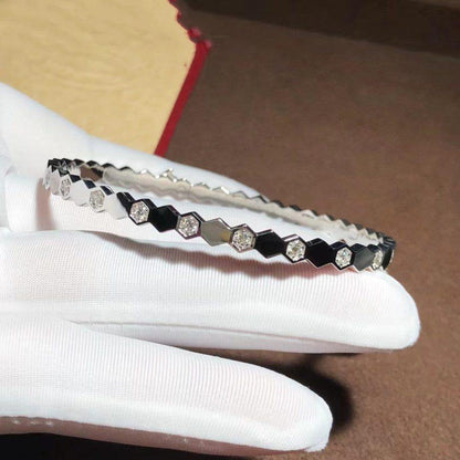 [⭐Sparkve]BEE LOVE SILVER DIAMOND BRACELET