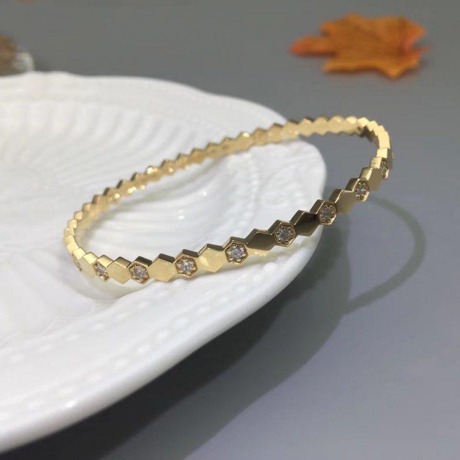 [⭐Sparkve]BEE LOVE GOLD DIAMOND BRACELET