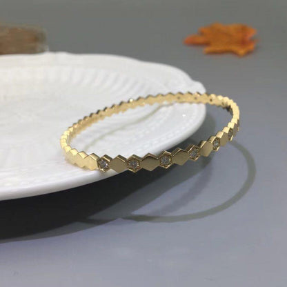 [⭐Sparkve]BEE LOVE GOLD DIAMOND BRACELET