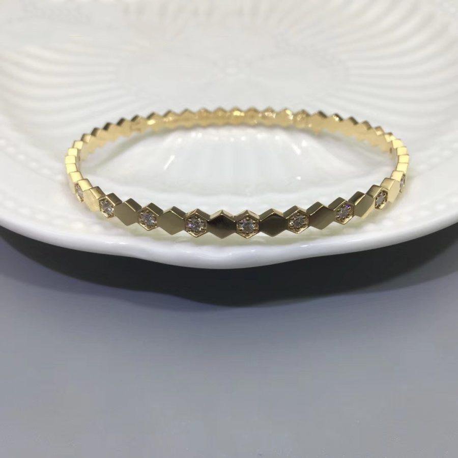 [⭐Sparkve]BEE LOVE GOLD DIAMOND BRACELET