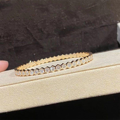 [⭐Sparkve]BEE LOVE GOLD BRACELET FULL DIAMOND