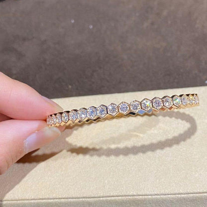[⭐Sparkve]BEE LOVE GOLD BRACELET FULL DIAMOND
