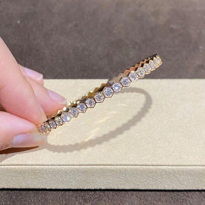 [⭐Sparkve]BEE LOVE GOLD BRACELET FULL DIAMOND