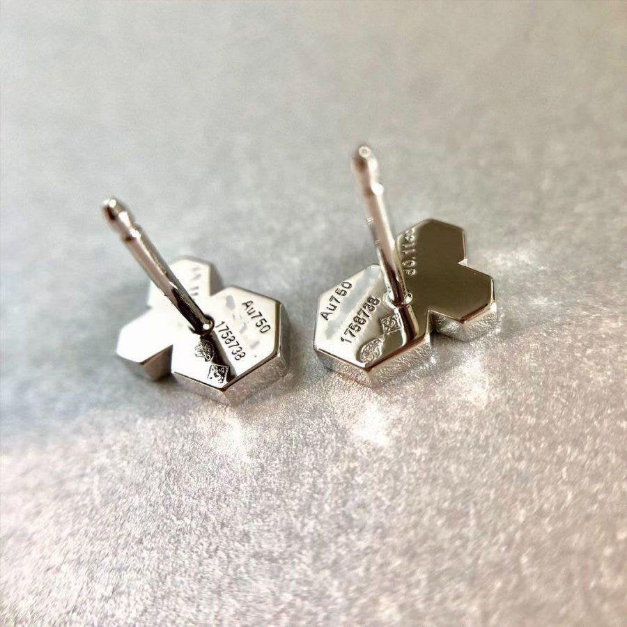 [⭐Sparkve]BEE LOVE SILVER DIAMOND EARRINGS