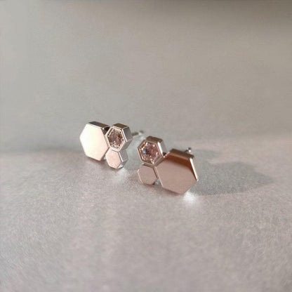 [⭐Sparkve]BEE LOVE SILVER DIAMOND EARRINGS
