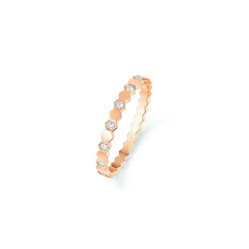 [⭐Sparkve]BEE LOVE RING PINK GOLD DIAMOND
