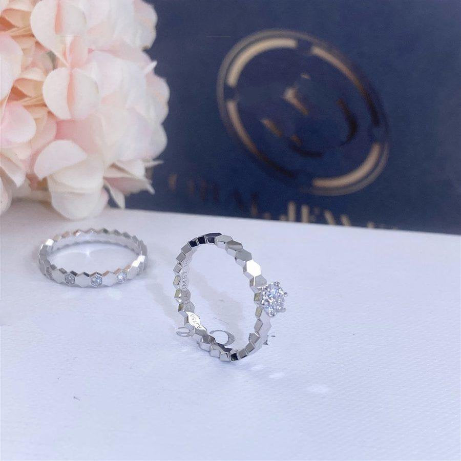 [⭐Sparkve]BEE LOVE RING SILVER 1 DIAMOND