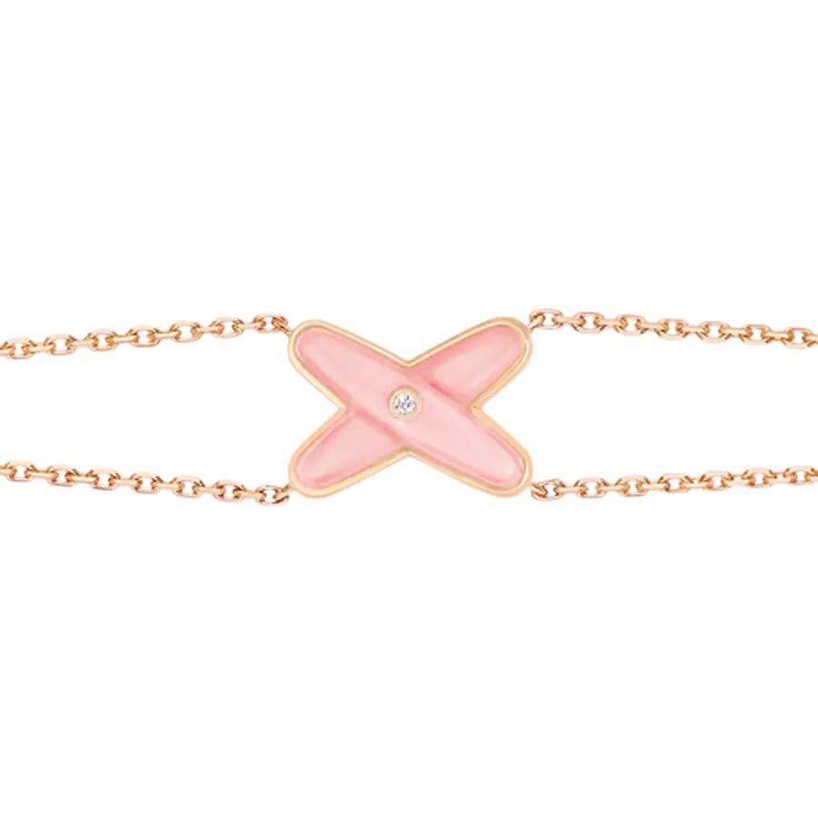 [⭐Sparkve]JEUX BRACELET PINK MOP PINK GOLD 1 DIAMOND