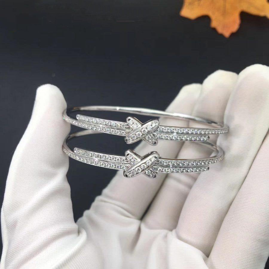[⭐Sparkve]JEUX DE BRACELET DIAMONDS SILVER