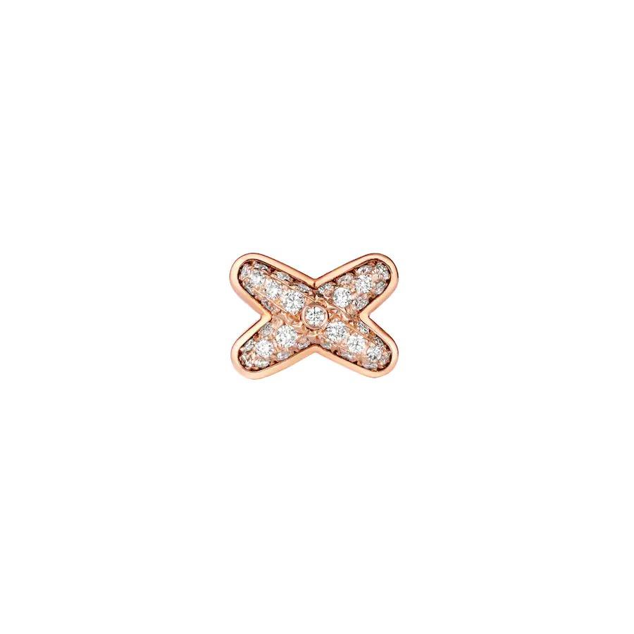 [⭐Sparkve]JEUX DE PINK GOLD DIAMOND EARRINGS