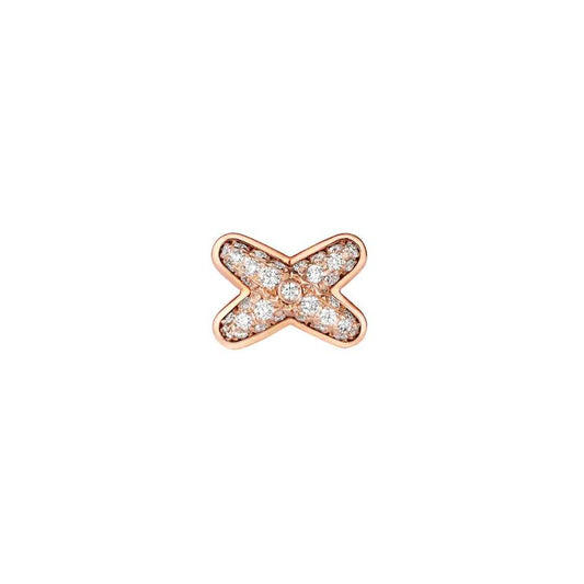 [⭐Sparkve]JEUX DE PINK GOLD DIAMOND EARRINGS