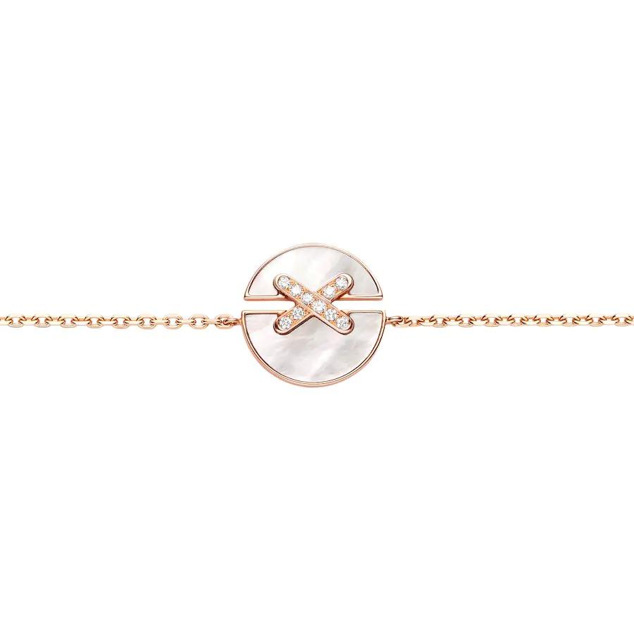 [⭐Sparkve]JEUX DE BRACELET MOP PINK GOLD DIAMONDS