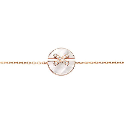 [⭐Sparkve]JEUX DE BRACELET MOP PINK GOLD DIAMONDS