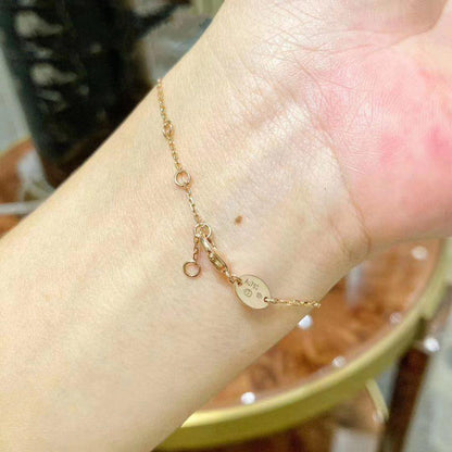 [⭐Sparkve]JEUX DE BRACELET MOP PINK GOLD DIAMONDS