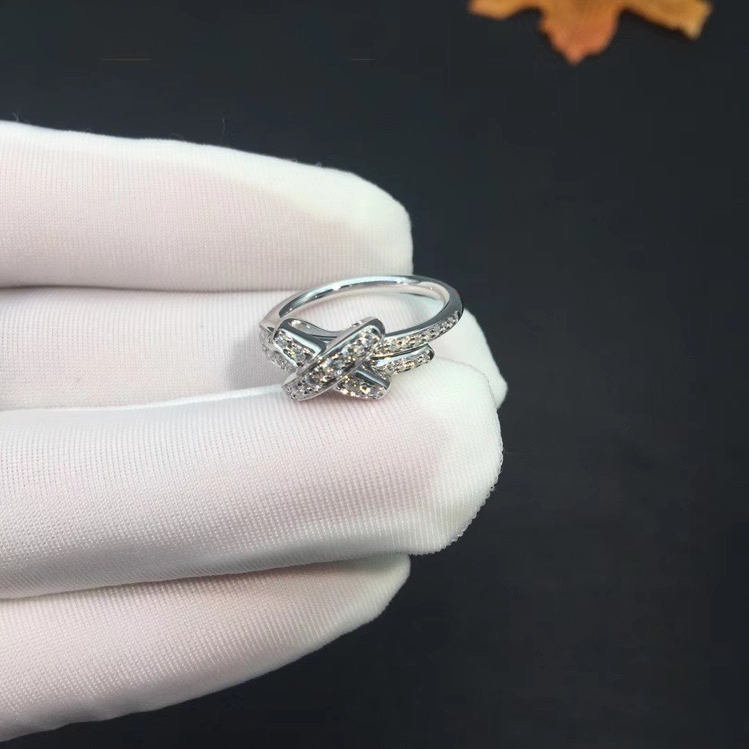 [⭐Sparkve]JEUX DE SILVER DIAMOND RING