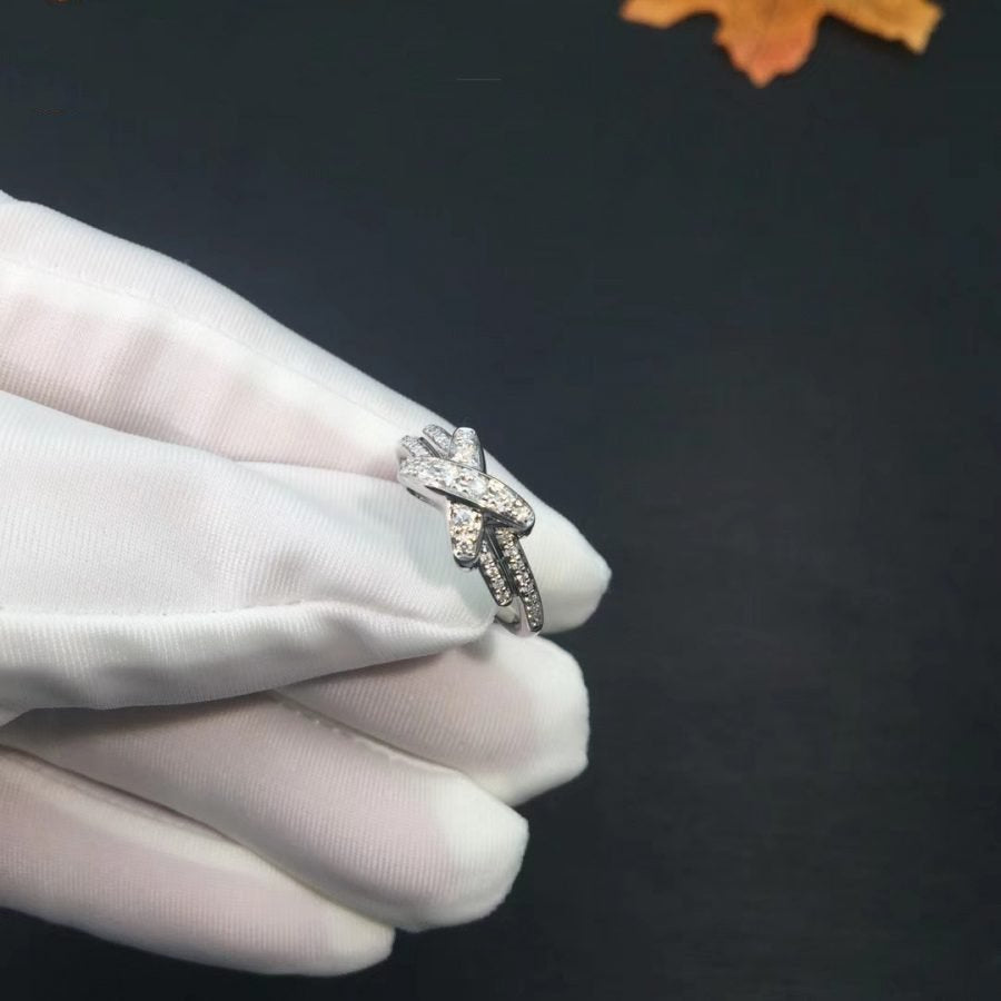 [⭐Sparkve]JEUX DE SILVER DIAMOND RING