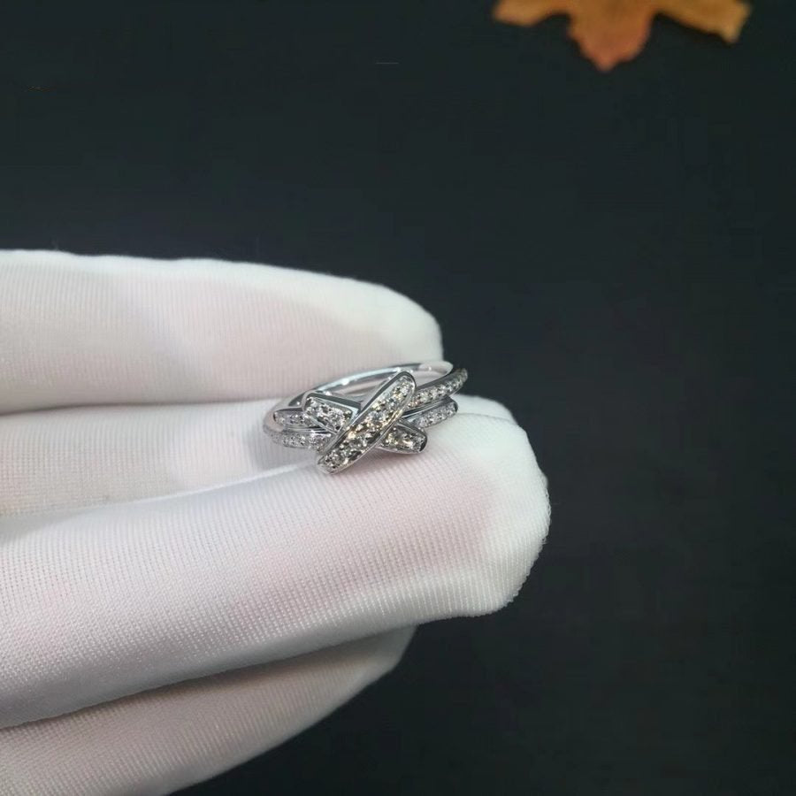 [⭐Sparkve]JEUX DE SILVER DIAMOND RING