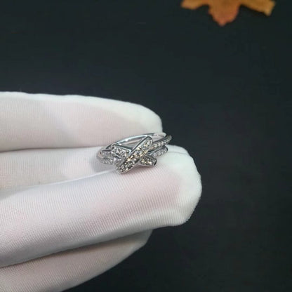 [⭐Sparkve]JEUX DE SILVER DIAMOND RING
