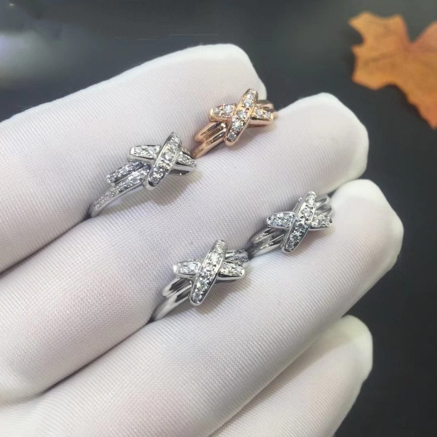 [⭐Sparkve]JEUX DE SILVER DIAMOND RING