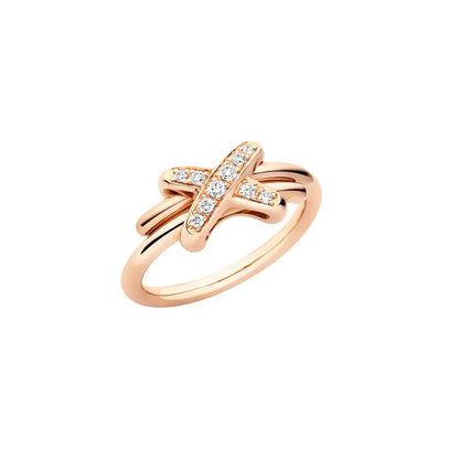 [⭐Sparkve]JEUX DE PINK GOLD DIAMOND RING