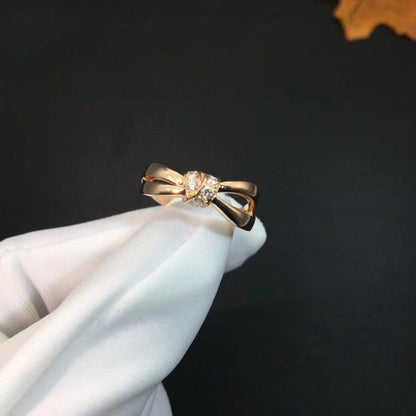 [⭐Sparkve]LIENS RING PINK GOLD DIAMOND
