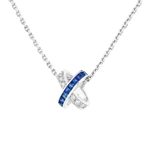 [⭐Sparkve]LIENS DIAMOND SILVER NECKLACE
