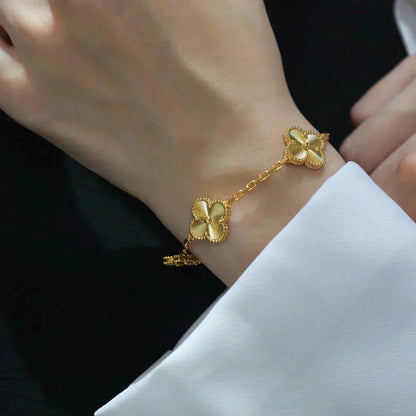 [⭐Sparkve] CLOVER 5 MOTIF LASER BRACELET COLLECTION