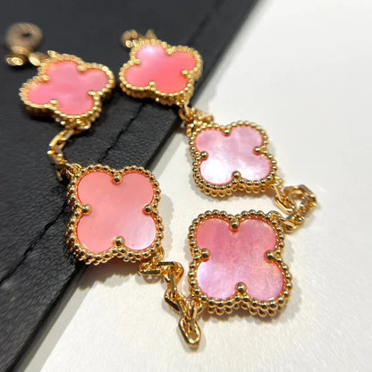 [⭐Sparkve] CLOVER 5 MOTIFS  PINK MOP BRACELET COLLECTION