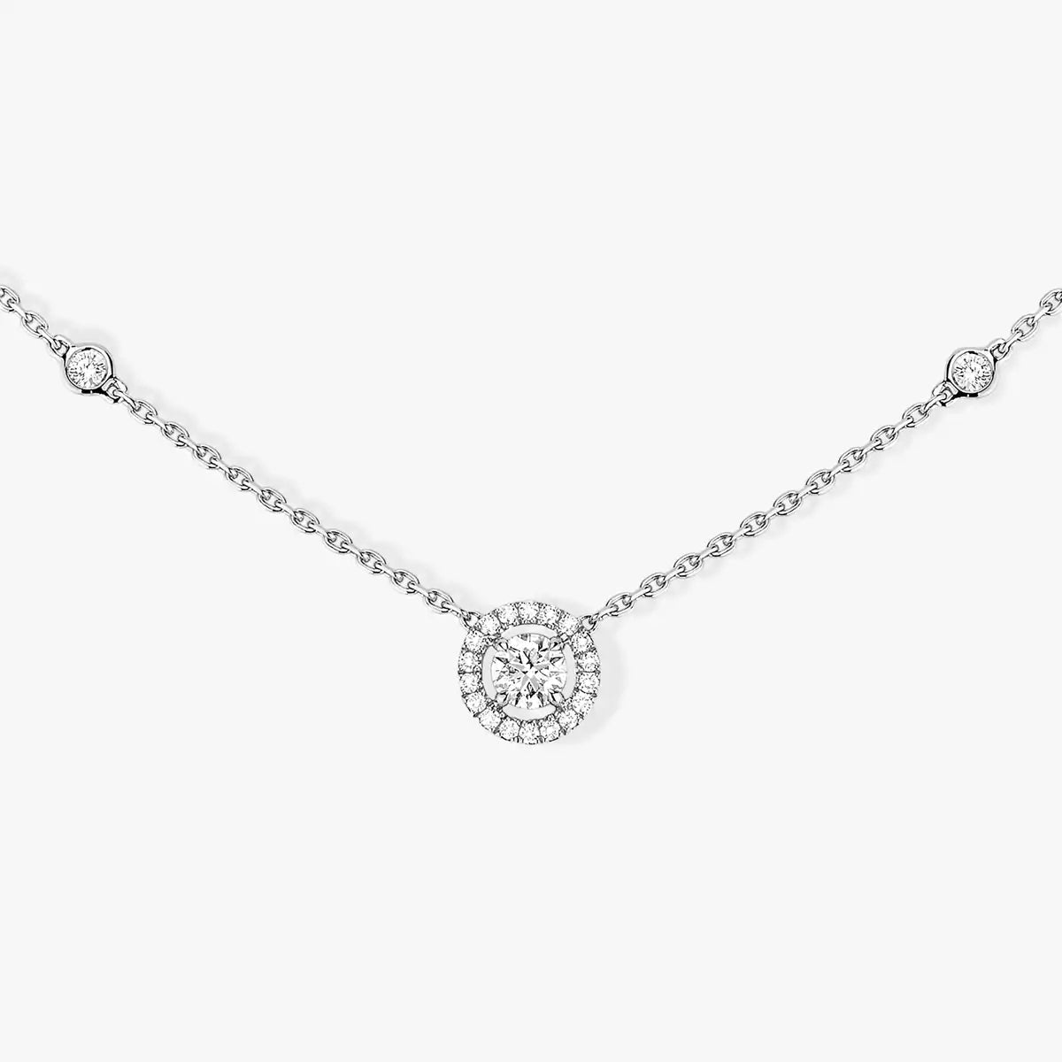 [⭐Sparkve]Diamond Necklace 0,20ct Brilliant Shape Joy