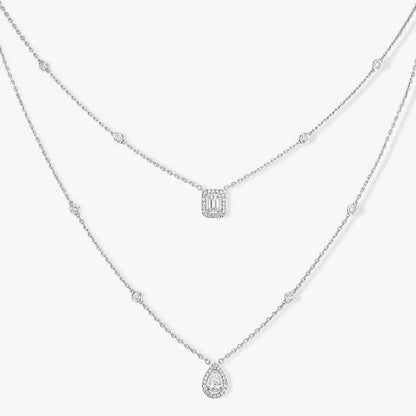 [⭐Sparkve]Diamond Necklace My Twin 2 Rows