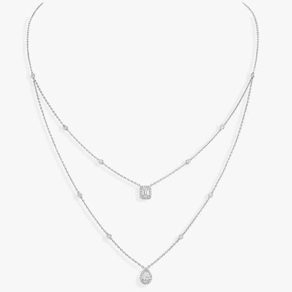 [⭐Sparkve]Diamond Necklace My Twin 2 Rows