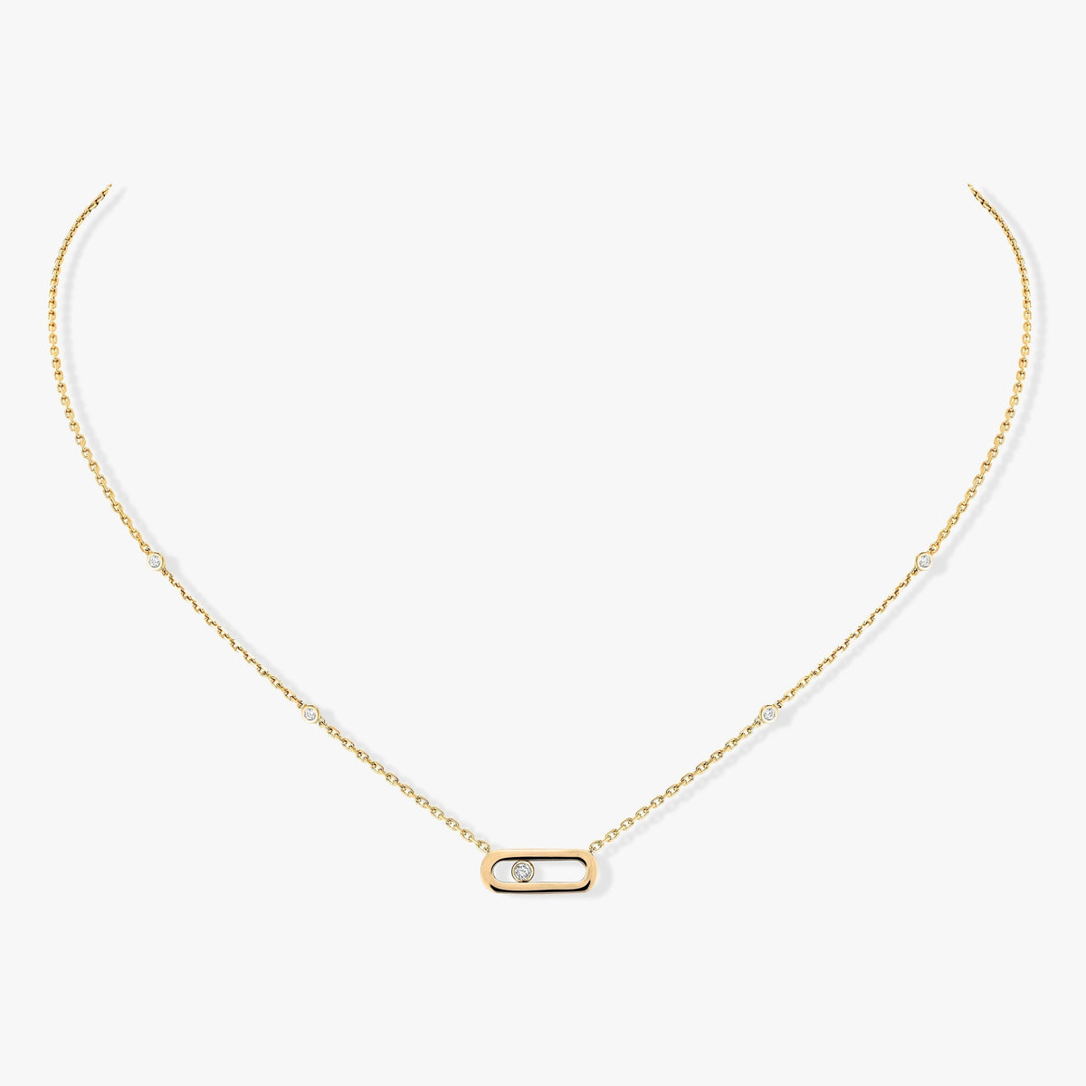 [⭐Sparkve]MOVE UNO DIAMOND NECKLACE