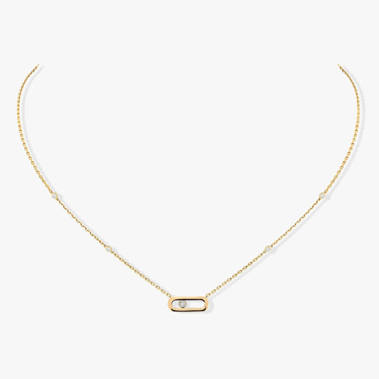 [⭐Sparkve]MOVE UNO DIAMOND NECKLACE