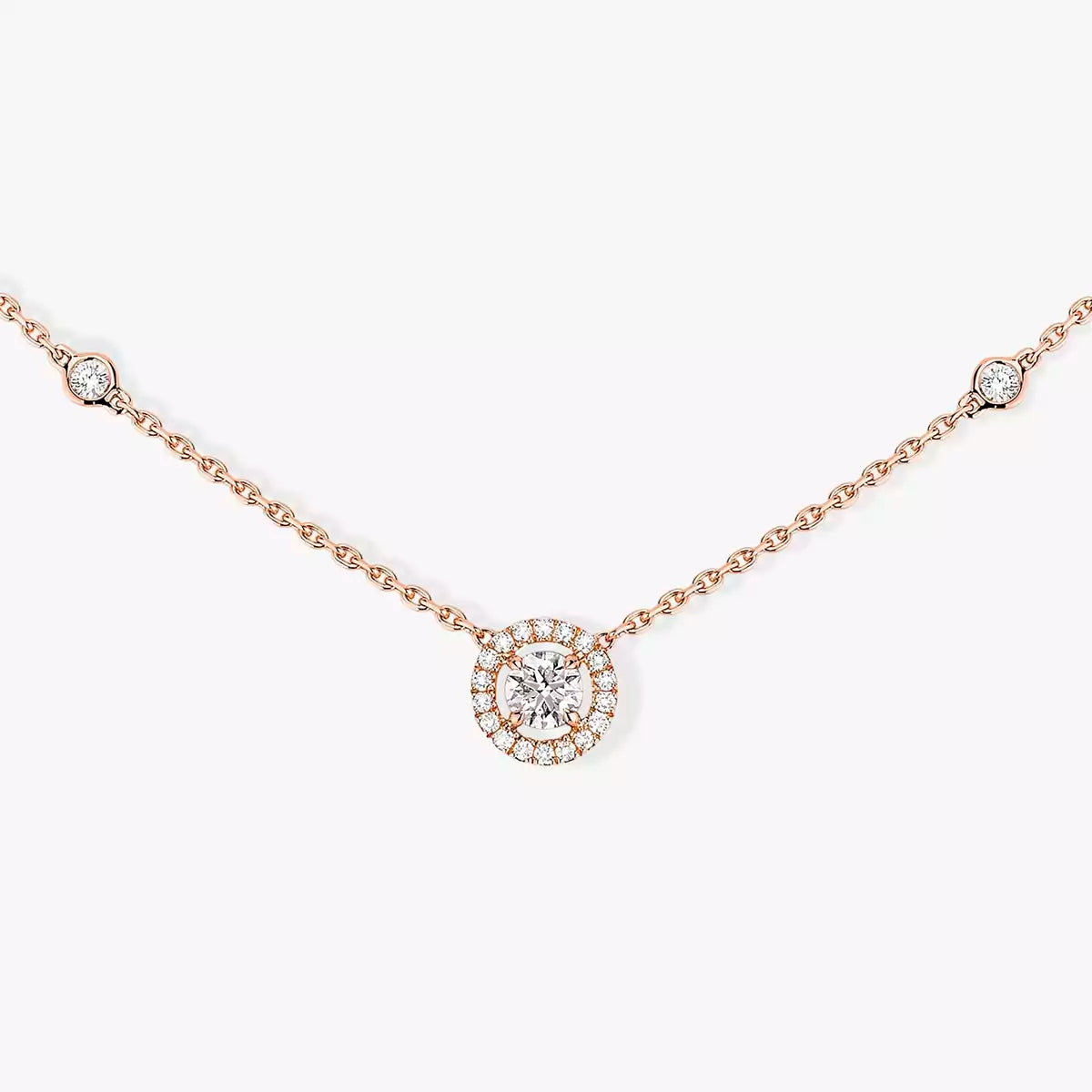 [⭐Sparkve]Diamond Necklace 0,20ct Brilliant Shape Joy
