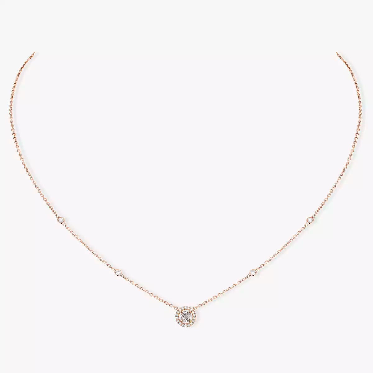 [⭐Sparkve]Diamond Necklace 0,20ct Brilliant Shape Joy