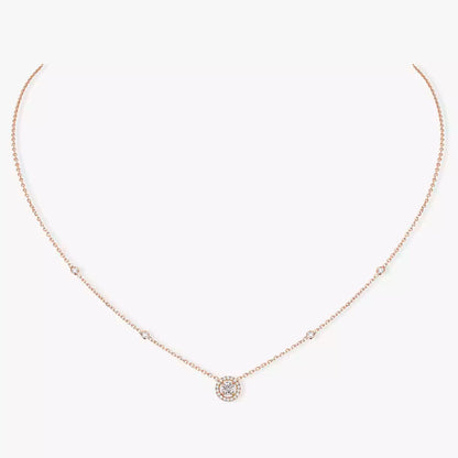[⭐Sparkve]Diamond Necklace 0,20ct Brilliant Shape Joy