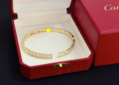 [⭐Sparkve jewelrys]LOVE DIAMOND OPEN  BRACELET