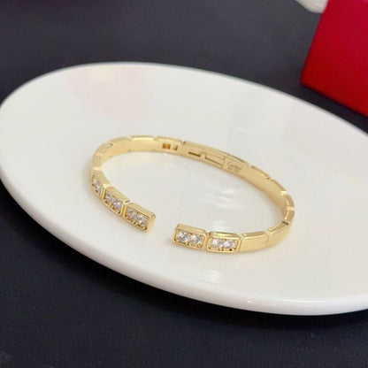 [⭐Sparkve jewelrys]LOVE DIAMOND OPEN  BRACELET