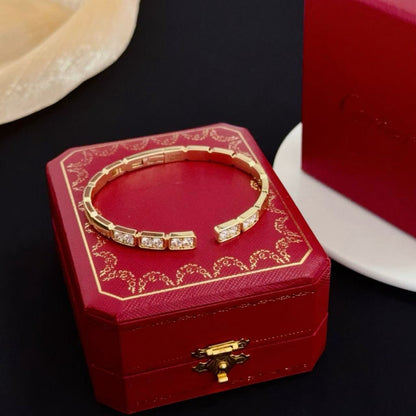 [⭐Sparkve jewelrys]LOVE DIAMOND OPEN  BRACELET