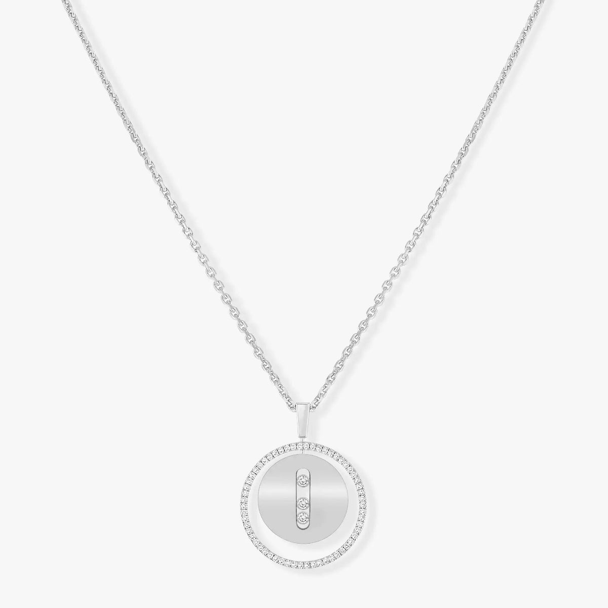 [⭐Sparkve]Demo MOVE MM SILVER DIAMOND NECKLACE
