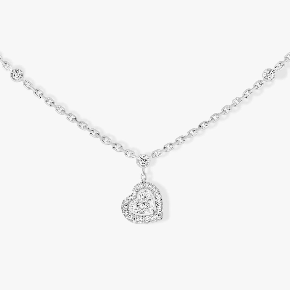 [⭐Sparkve]JOY HEART DIAMOND NECKLACE