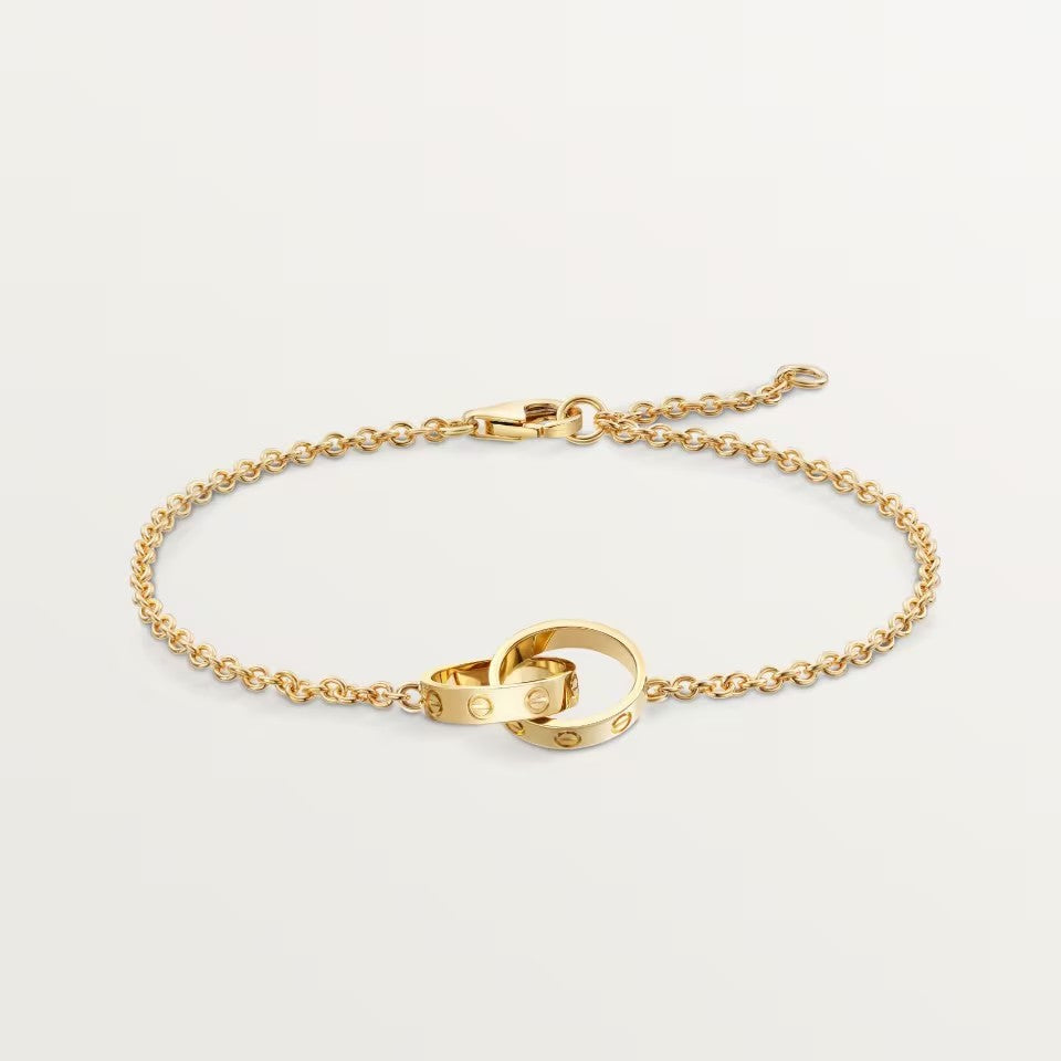 [⭐Sparkve]LOVE BRACELET DOUBLE RING