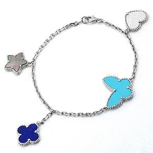 [⭐Sparkve]Sparkve SPRING SILVER BRACELET 4 MOTIF