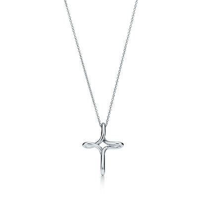 [⭐Sparkve Jewels]CROSS NECKLACE STERLING SILVER MATERIAL