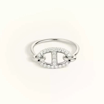 [⭐Sparkve]RONDE SMALL SILVER DIAMOND RING